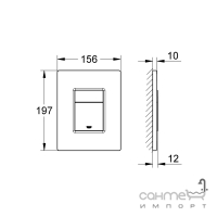 Панель смыва Grohe Even 38966000 хром