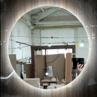 Круглое зеркало с фоновой LED-подсветкой Мойдодыр Эклипс 600х600