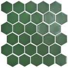 Керамічна мозаїка гексагон моноколір Kotto Ceramica HEXAGON H 6010 Forestgreen 295х295х9