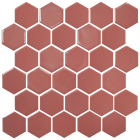 Керамічна мозаїка гексагон моноколір Kotto Ceramica HEXAGON H 6015 Coral 295х295х9