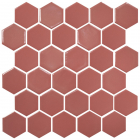 Керамическая мозаика гексагон моноколор Kotto Ceramica HEXAGON H 6015 Coral 295х295х9