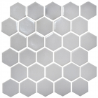 Керамическая мозаика гексагон моноколор Kotto Ceramica HEXAGON H 6019 Silver 295х295х9