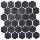 Керамічна мозаїка гексагон моноколір Kotto Ceramica HEXAGON H 6022 Grafit Black 295х295х9