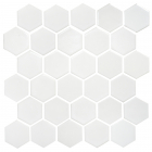 Керамічна мозаїка гексагон моноколір Kotto Ceramica HEXAGON H 6024 White 295х295х9