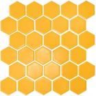 Керамическая мозаика гексагон моноколор Kotto Ceramica HEXAGON H 6025 Dark Yellow 295х295х9