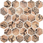 Керамическая мозаика гексагон Kotto Ceramica HEXAGON HP 6019 295х295х9 (змеиная кожа)