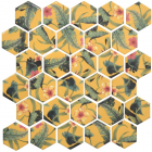 Керамічна мозаїка гексагон Kotto Ceramica HEXAGON HP 6025 295х295х9 (квіти)