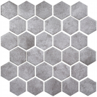 Керамическая мозаика гексагон под бетон Kotto Ceramica  HEXAGON HP 6030 Мат 295х295х9