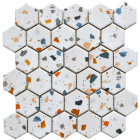 Керамічна мозаїка гексагон терацо Kotto Ceramica HEXAGON HP 6049 295х295х9