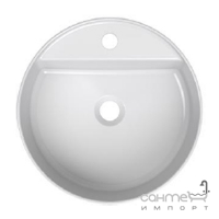 Кругла тонкостінна раковина на стільницю Ravak Uni 400 B Slim X01717 біла