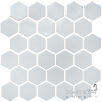 Керамическая мозаика гексагон моноколор Kotto Ceramica HEXAGON H 6001 Flora Grey 295х295х9