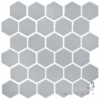 Керамічна мозаїка гексагон моноколір Kotto Ceramica HEXAGON H 6002 Grey Silver 295х295х9