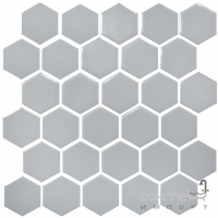 Керамическая мозаика гексагон моноколор Kotto Ceramica HEXAGON H 6002 Grey Silver 295х295х9