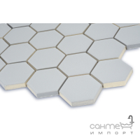 Керамическая мозаика гексагон моноколор Kotto Ceramica HEXAGON H 6002 Grey Silver 295х295х9