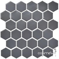 Керамічна мозаїка гексагон моноколір Kotto Ceramica HEXAGON H 6003 Grey Shedol 295х295х9