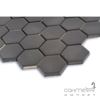 Керамічна мозаїка гексагон моноколір Kotto Ceramica HEXAGON H 6006 Choco Brown 295х295х9
