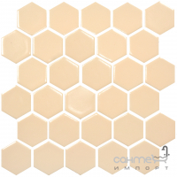 Керамическая мозаика гексагон моноколор Kotto Ceramica HEXAGON H 6007 Bisque 295х295х9