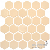 Керамічна мозаїка гексагон моноколір Kotto Ceramica HEXAGON H 6007 Bisque 295х295х9