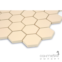 Керамическая мозаика гексагон моноколор Kotto Ceramica HEXAGON H 6007 Bisque 295х295х9