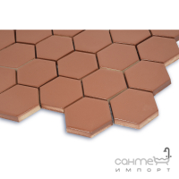 Керамічна мозаїка гексагон моноколір Kotto Ceramica HEXAGON H 6009 Brown 295х295х9