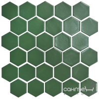 Керамическая мозаика гексагон моноколор Kotto Ceramica HEXAGON H 6010 Forestgreen 295х295х9