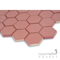 Керамическая мозаика гексагон моноколор Kotto Ceramica HEXAGON H 6015 Coral 295х295х9