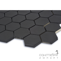 Керамічна мозаїка гексагон моноколір Kotto Ceramica HEXAGON H 6021 Black 295х295х9