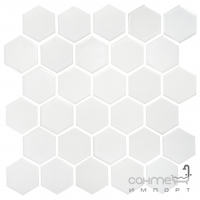 Керамическая мозаика гексагон моноколор Kotto Ceramica HEXAGON H 6024 White 295х295х9