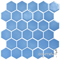 Керамічна мозаїка гексагон моноколір Kotto Ceramica HEXAGON H 6027 Violet 295х295х9