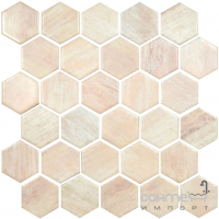 Керамическая мозаика гексагон под мрамор Kotto Ceramica HEXAGON HP 6003 Мат 295х295х9