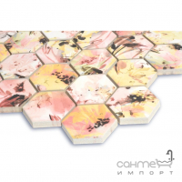 Керамическая мозаика гексагон Kotto Ceramica HEXAGON HP 6005 295х295х9 (цветы)