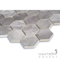 Керамическая мозаика гексагон под бетон Kotto Ceramica HEXAGON HP 6007 Мат 295х295х9