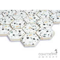 Керамическая мозаика гексагон тераццо Kotto Ceramica HEXAGON HP 6009 295х295х9