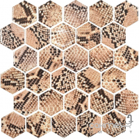 Керамічна мозаїка гексагон Kotto Ceramica HEXAGON HP 6019 295х295х9 (зміїна шкіра)
