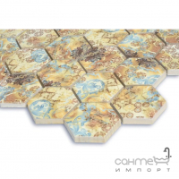 Керамическая мозаика гексагон Kotto Ceramica HEXAGON HP 6021 295х295х9 (геометрический узор)