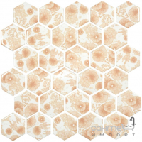 Керамическая мозаика гексагон Kotto Ceramica HEXAGON HP 6023 295х295х9 (цветы)