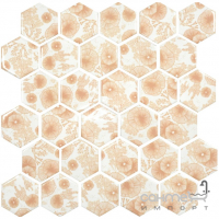 Керамічна мозаїка гексагон Kotto Ceramica HEXAGON HP 6023 295х295х9 (квіти)