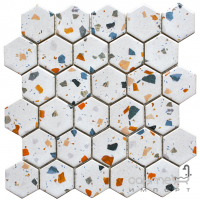 Керамічна мозаїка гексагон терацо Kotto Ceramica HEXAGON HP 6049 295х295х9