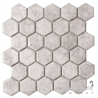Керамічна мозаїка гексагон під бетон із тріщинами Kotto Ceramica HEXAGON HP 6051 295х295х9
