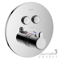Змішувач-термостат для душу прихованого монтажу Imprese Smart Click ZMK101901237 хром