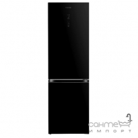 Отдельностоящий двухкамерный холодильник с нижней морозильной камерой Gunter&Hauer FN 342 IDBG черный