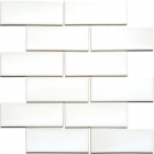 Керамическая мозаика кабанчик Kotto Ceramica Brick B 6024 White 300x300х9 (48х124) полезная площадь 0,075 м2