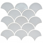 Керамічна мозаїка луска моноколор Kotto Ceramica Scales SC 6001 Flora Grey 240x240x9 (0,037 m.2)