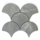 Декоративний керамічний елемент (луска) під камінь Kotto Ceramica Scales CM 3112 SC Ambrosio Gris (d 147 mm)
