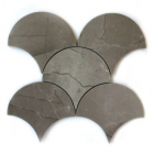 Декоративний керамічний елемент (луска) під камінь Kotto Ceramica Scales CM 3113 SC Grey (d 147 mm)