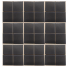 Керамогранітна мозаїка моноколор Kotto Ceramica Quadrate Q 6022 Grafit Black 300x300x9 (48x48)