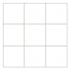 Керамогранітна мозаїка моноколор Kotto Ceramica Quadrate Q 6024 White 300x300x9 (48x48)