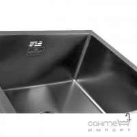 Кухонна мийка Kroner KRP PVD Schwarze 4843HM чорна сталь браш