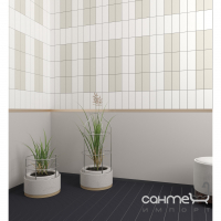 Керамическая мозаика кабанчик Kotto Ceramica Brick B 6014 Light Grey 300x300х9 (48х124) полезная площадь 0,075 м2