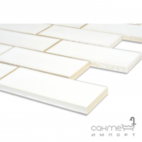 Керамічна мозаїка кабанчик Kotto Ceramica Brick B 6024 White 300x300х9 (48х124) корисна площа 0,075 м2